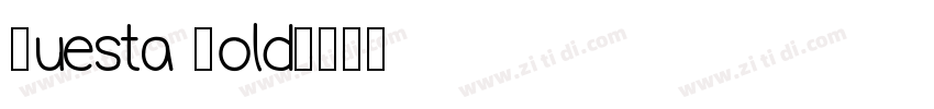 Questa Bold字体转换